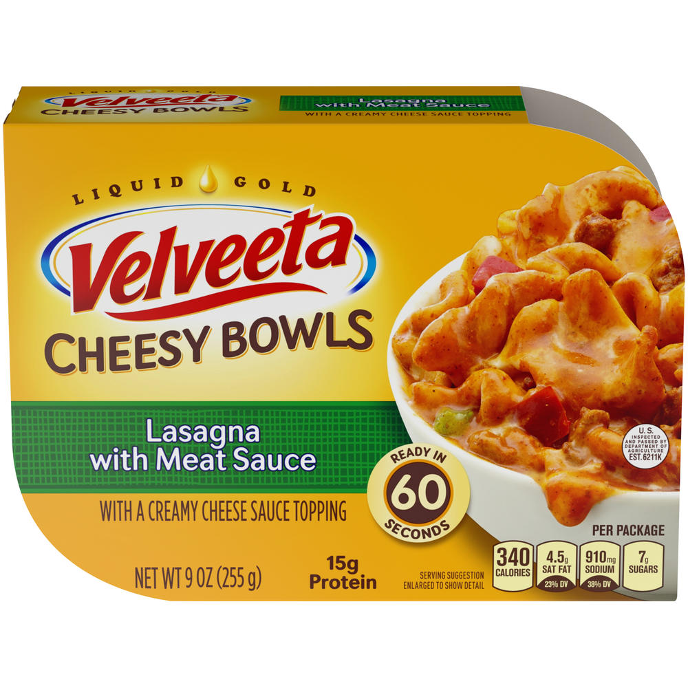 Kraft Velveeta Cheesy Skillets Singles, Lasagna with Meat Sauce, 9 oz (225 g)