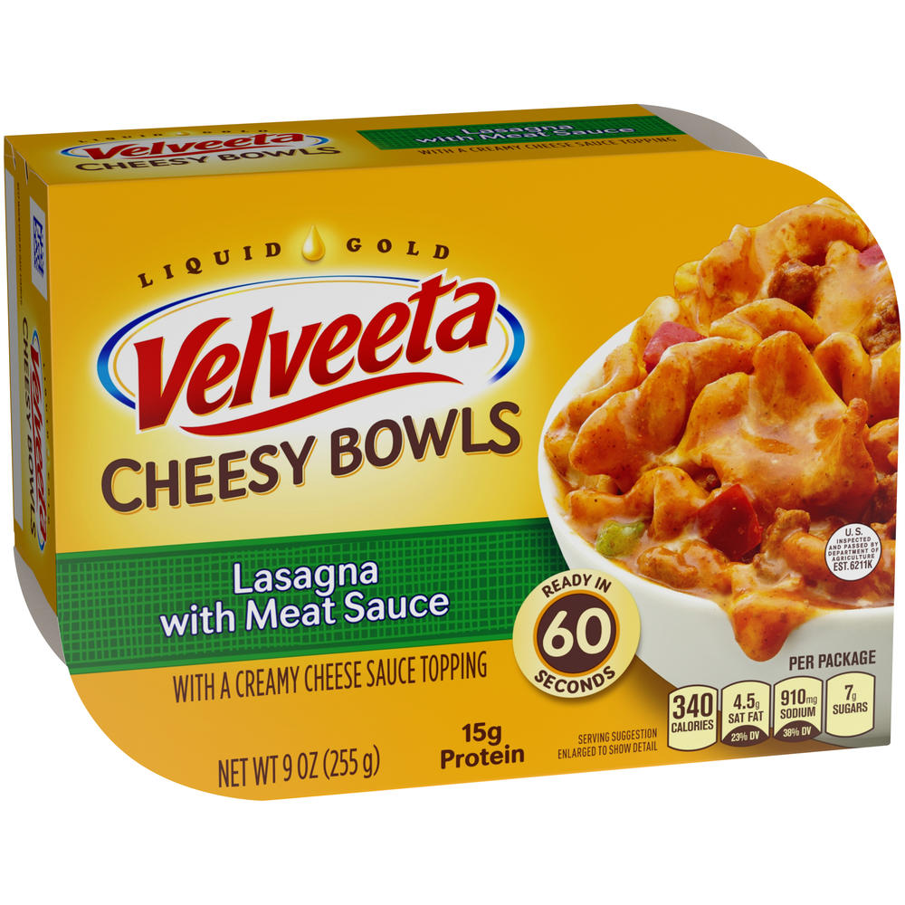 Kraft Velveeta Cheesy Skillets Singles, Lasagna with Meat Sauce, 9 oz (225 g)
