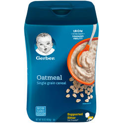 Gerber Nestle Coffee Mate Gerber Baby Cereal 1st Foods, Supported Sitter, Grain & Grow, Oatmeal, 16 Ounce