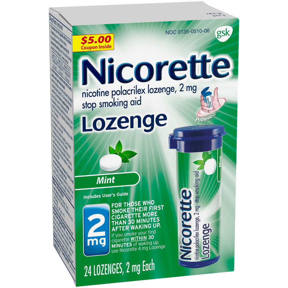 Nicorette &#174; 2mg Mint Lozenge 24 ct Box