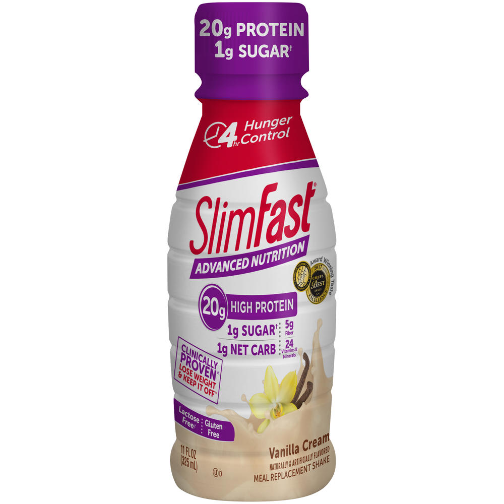 Slim-Fast SlimFast&#174; Advanced Nutrition Vanilla Cream Meal Replacement Shake 4-11 fl. oz. Bottles