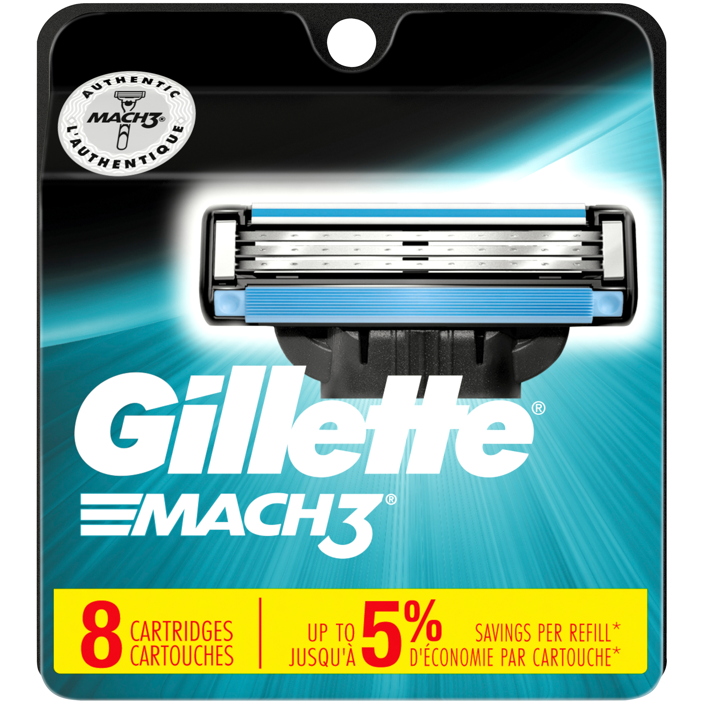 Gillette  Mach3 Men's Razor Blades, 8 Blade Refills