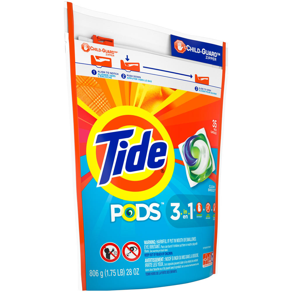 Tide Liquid Pods Ocean Mist, HE, 35 packs