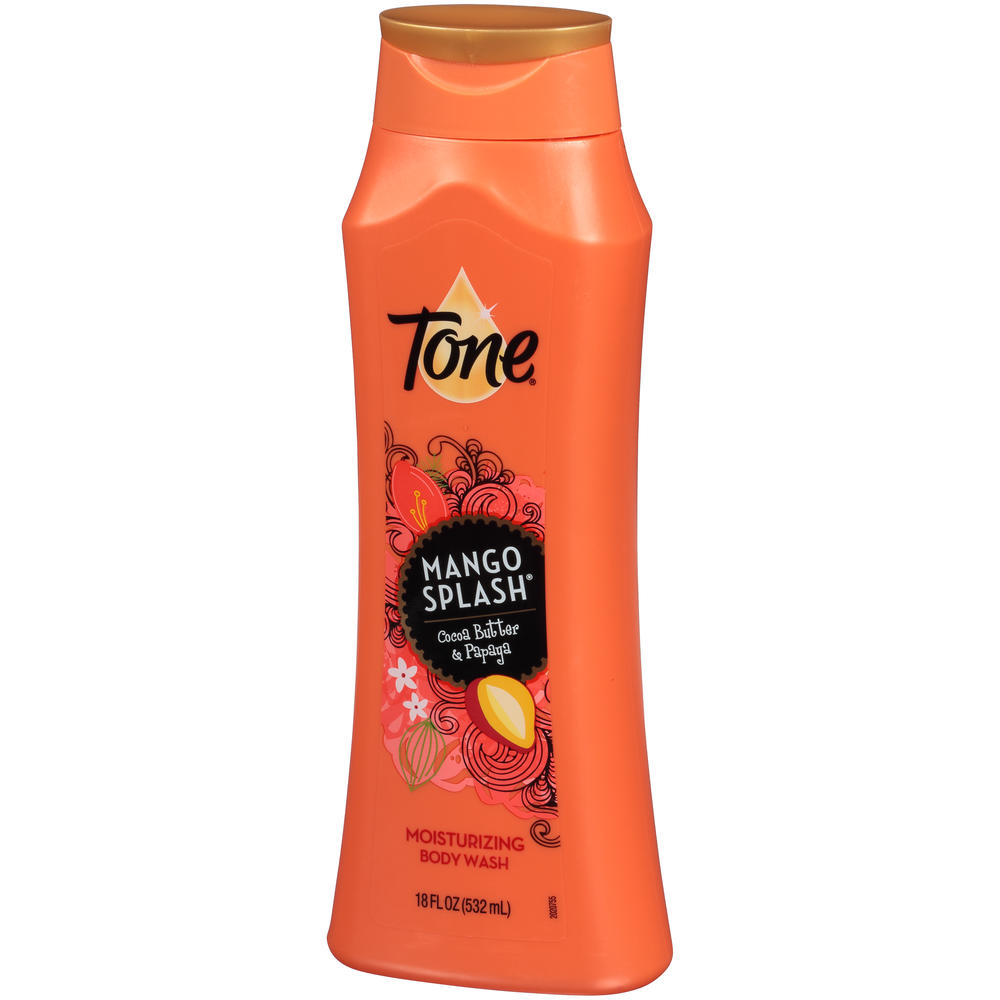 Tone Body Wash, Moisturizing, Cocoa Butter, Mango Splash, 18 fl oz (532 ml)