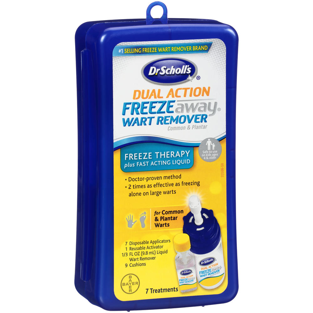 Dr. Scholl's Dual Action Freeze Away Wart Remover, Common & Plantar, 7 treatments