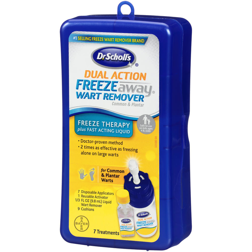 Dr. Scholl's Dual Action Freeze Away Wart Remover, Common & Plantar, 7 treatments