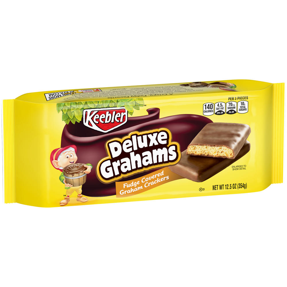 Keebler Fudge Shoppe Fudge Covered Graham Crackers, Deluxe Grahams, 12.5 oz (354 g)