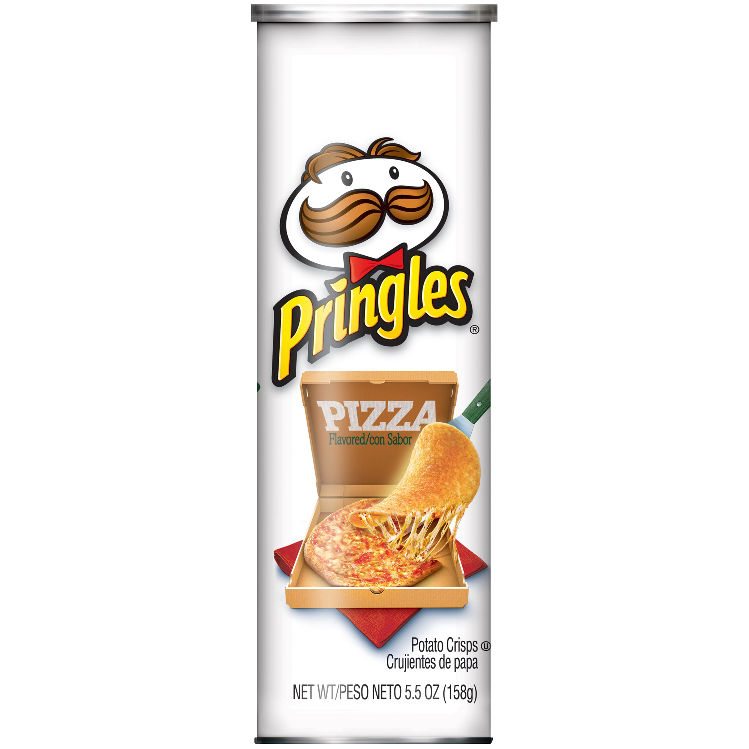 Pringles &#160;Potato Crisps Chips, Pizza Flavored, 5.5 oz Can   "
