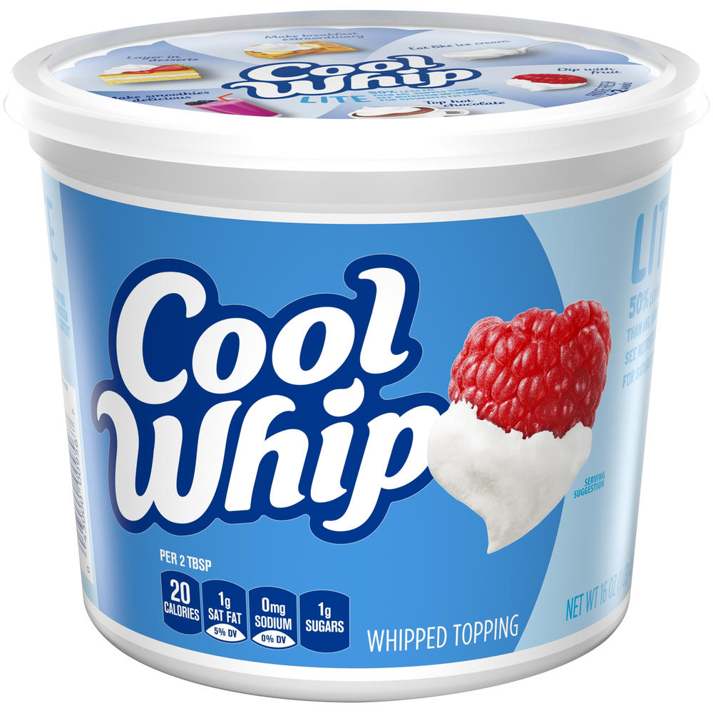 Cool Whip Lite Whipped Topping, 16 oz (1 lb) 453 g