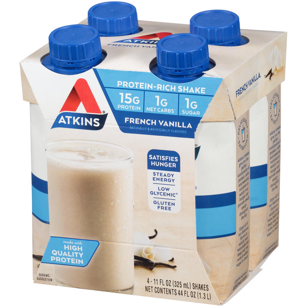 Advantage Shake, Vanilla, 4 - 11 fl oz (325 ml) shakes [44 fl oz (1.3 lt)]