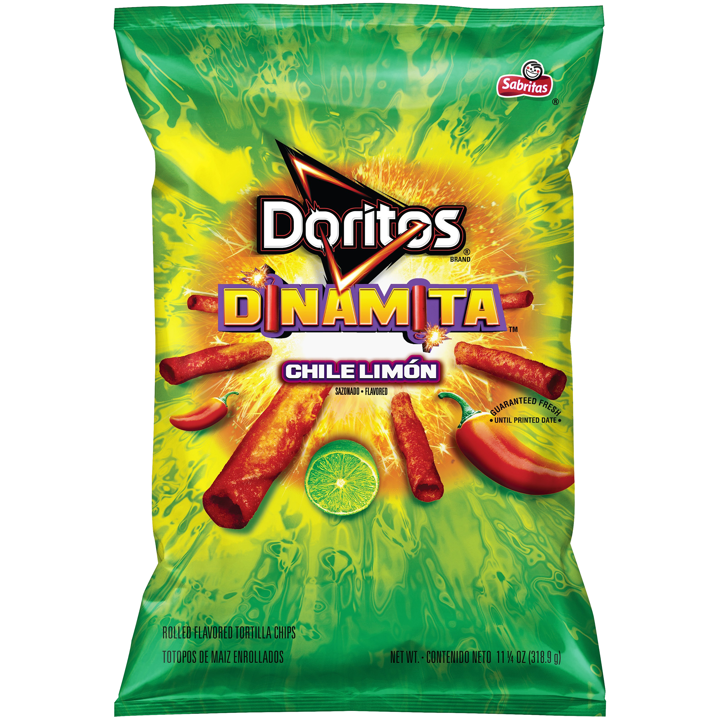 Doritos Dinamita Chile Limón Rolled Tortilla Chips 11.25 oz. Bag Doritos Dinamita Chile Limón Rolled Tortilla Chips 11.25 oz. Bag