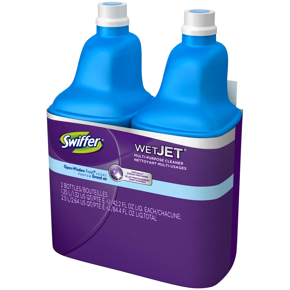 Swiffer WetJet Multipurpose Floor Cleaner Solution Refill Open Window