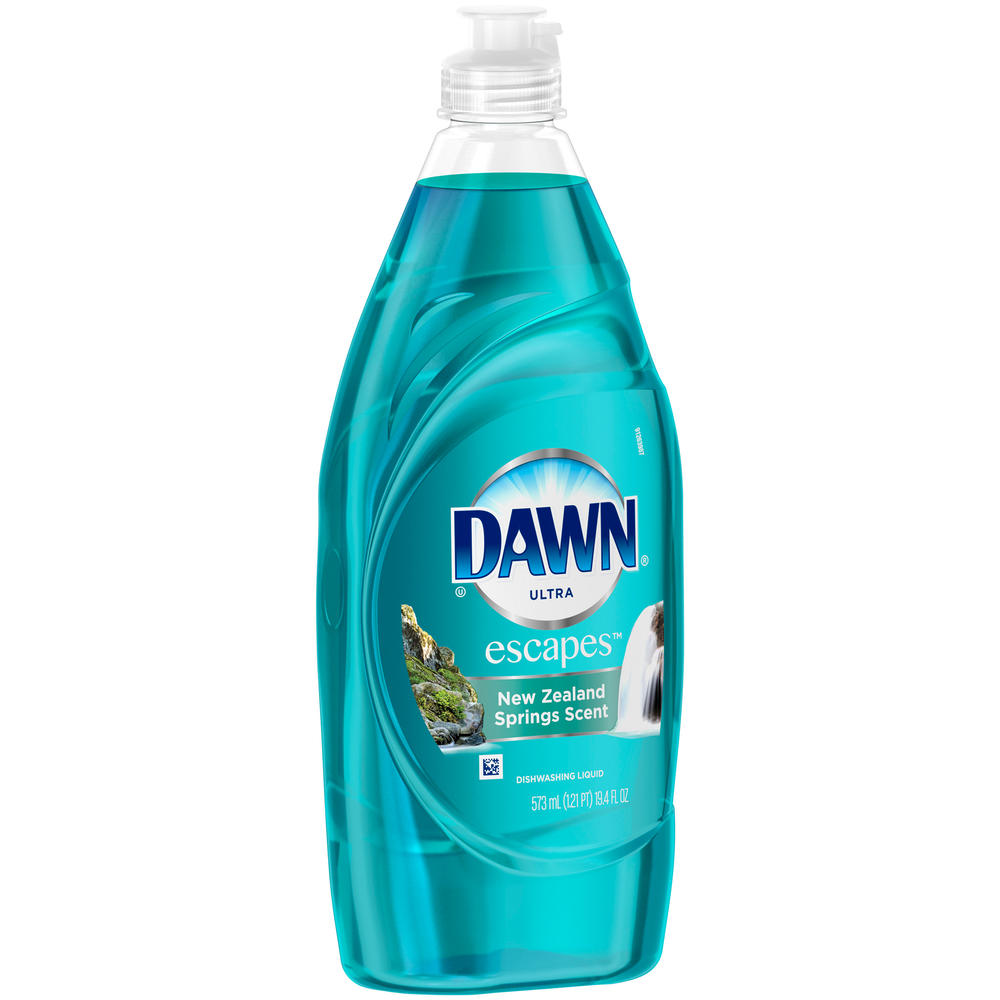 Dawn Escapes Dishwashing Liquid Dish Soap New Zealand Springs 19.4 oz