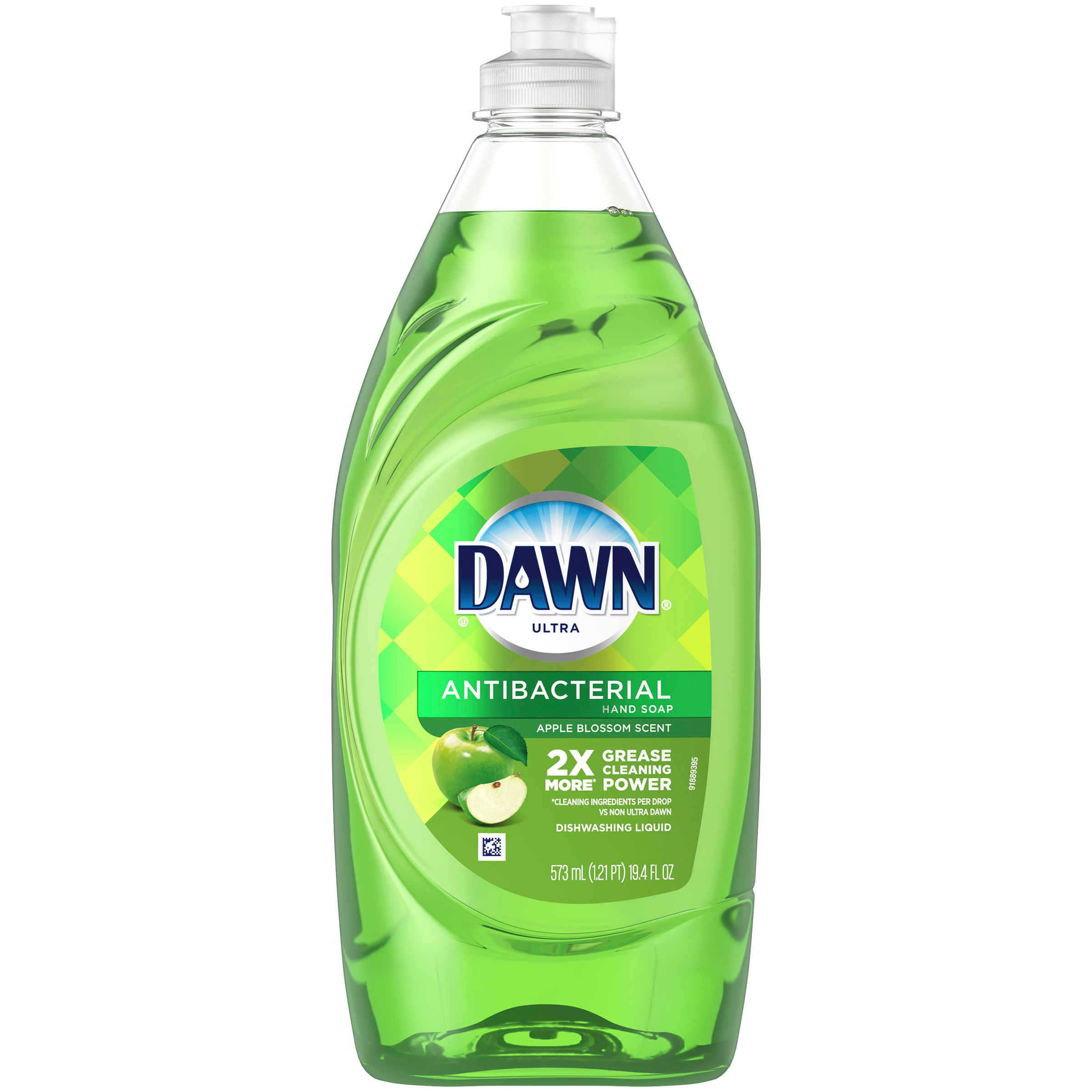 Dawn Ultra Antibacterial Hand Soap, Dishwashing Liquid Dish Soap Apple Blossom 19.4 oz