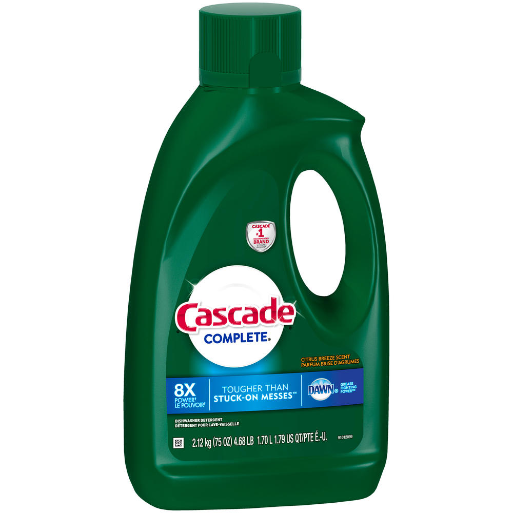 Cascade Complete All in 1 Dishwasher Detergent, Citrus Breeze Scent, 75 oz (4.68 lb) 2.12 kg