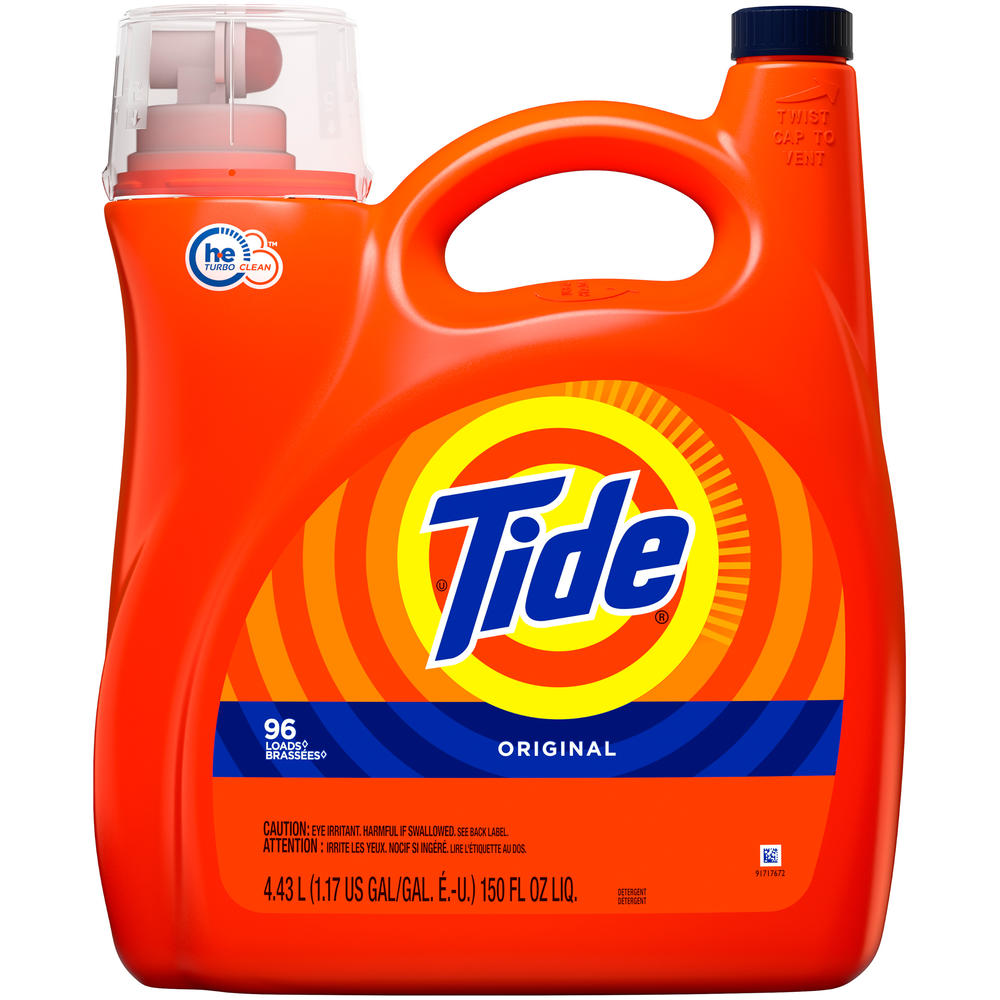 Tide HE Detergent, 2x Ultra, Original Scent, 150 fl oz (1.17 gl) 4.43 lt