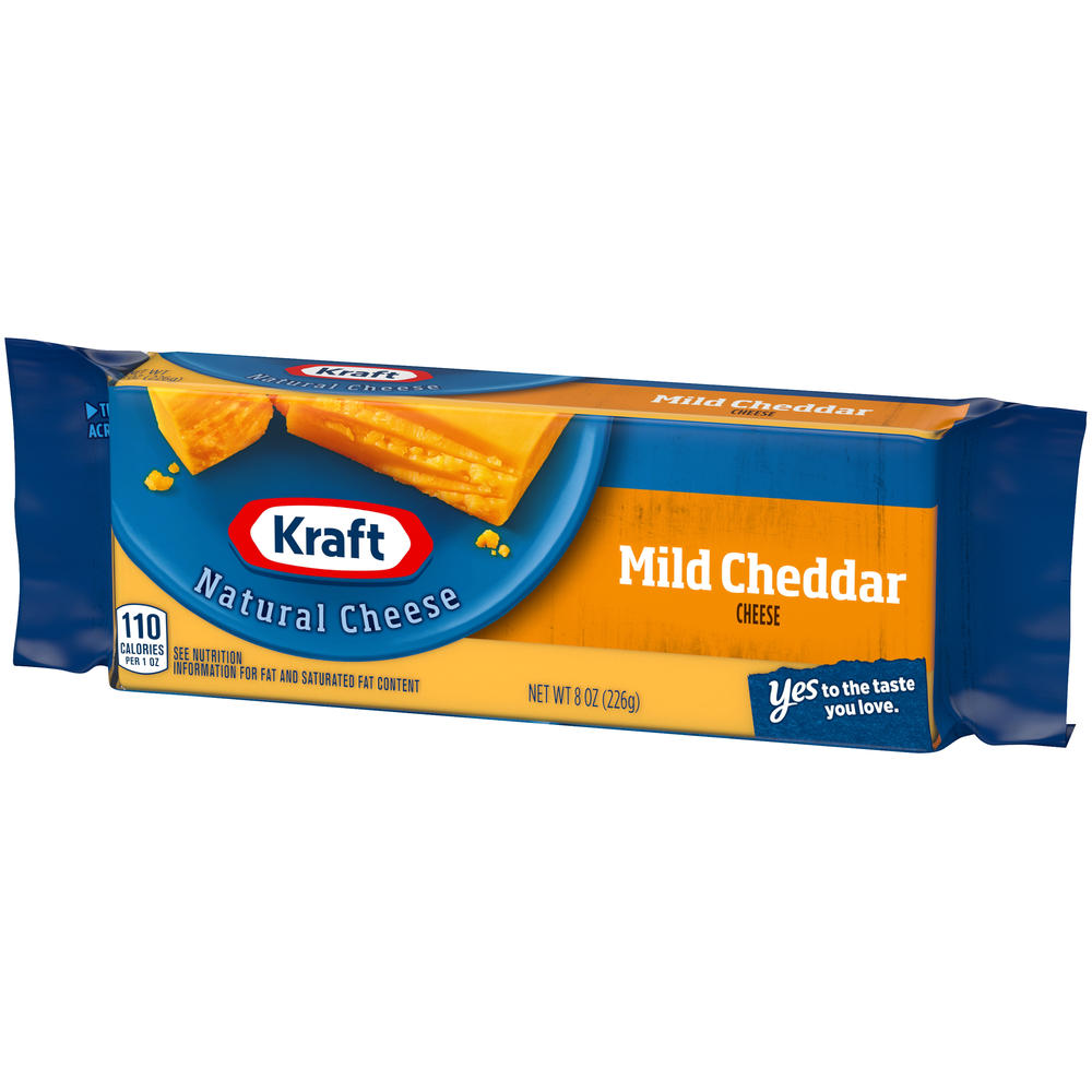 Kraft Natural Cheese, Mild Cheddar, 8 oz (226 g)