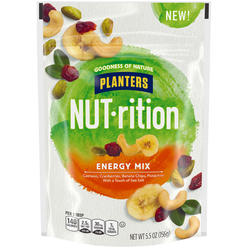 Planters Nutrition Planters NUT-rition Energy Mix With Dried Cranberries, Lightly Salted, 5.5 oz Bag