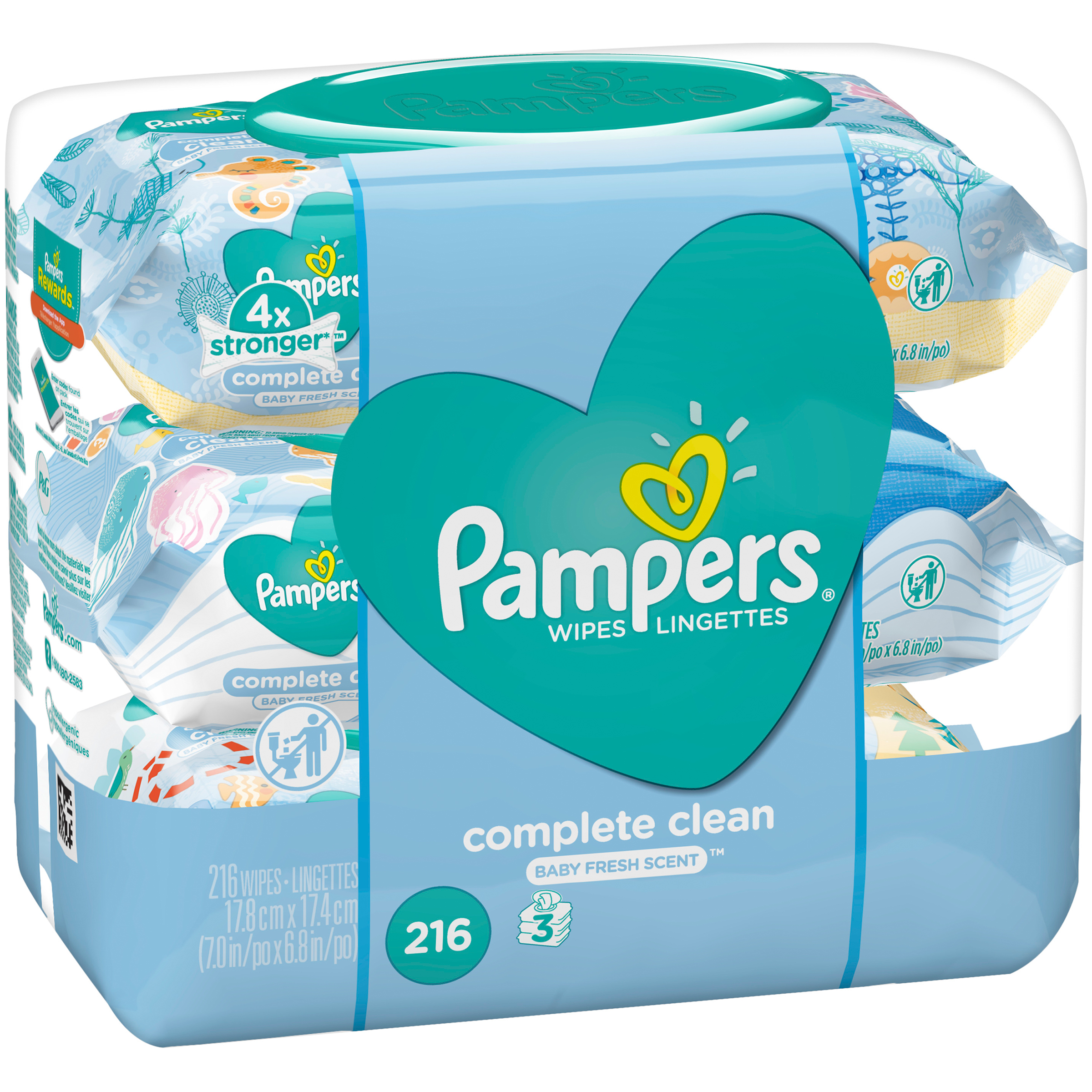 complete clean pampers wipes