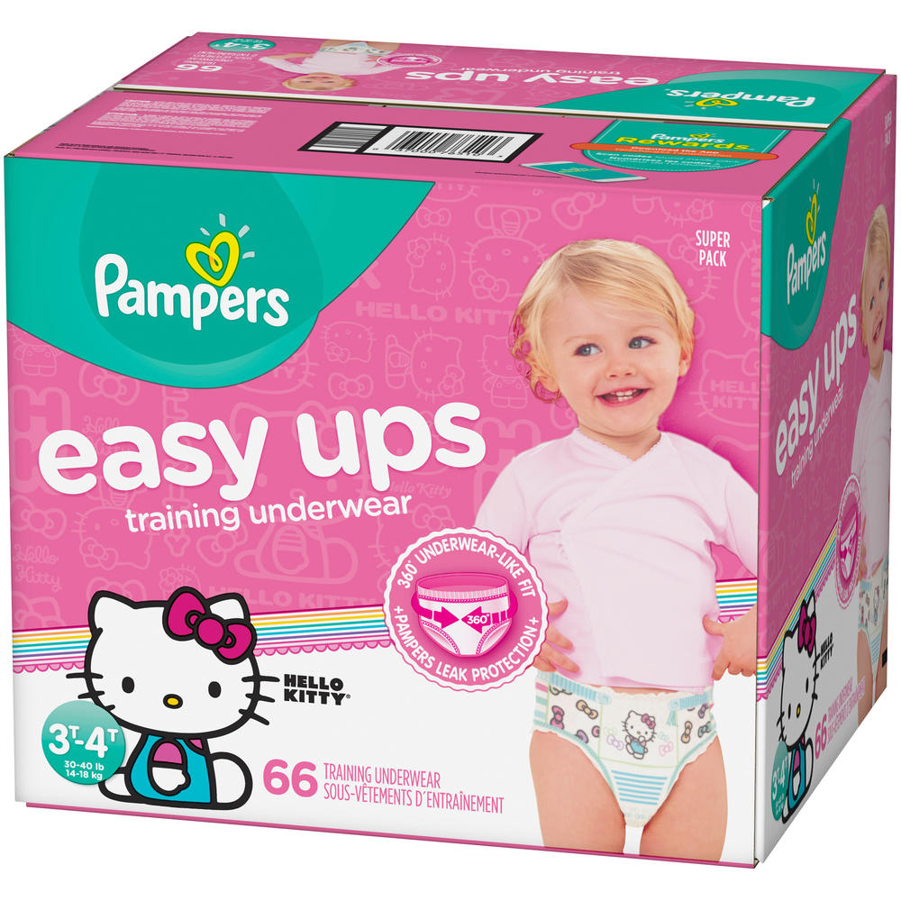 Hello Kitty Pampers Easy Ups Training Underwear 4T-5T, 19 Count – FREE  SHIPPING – ASA College: Florida