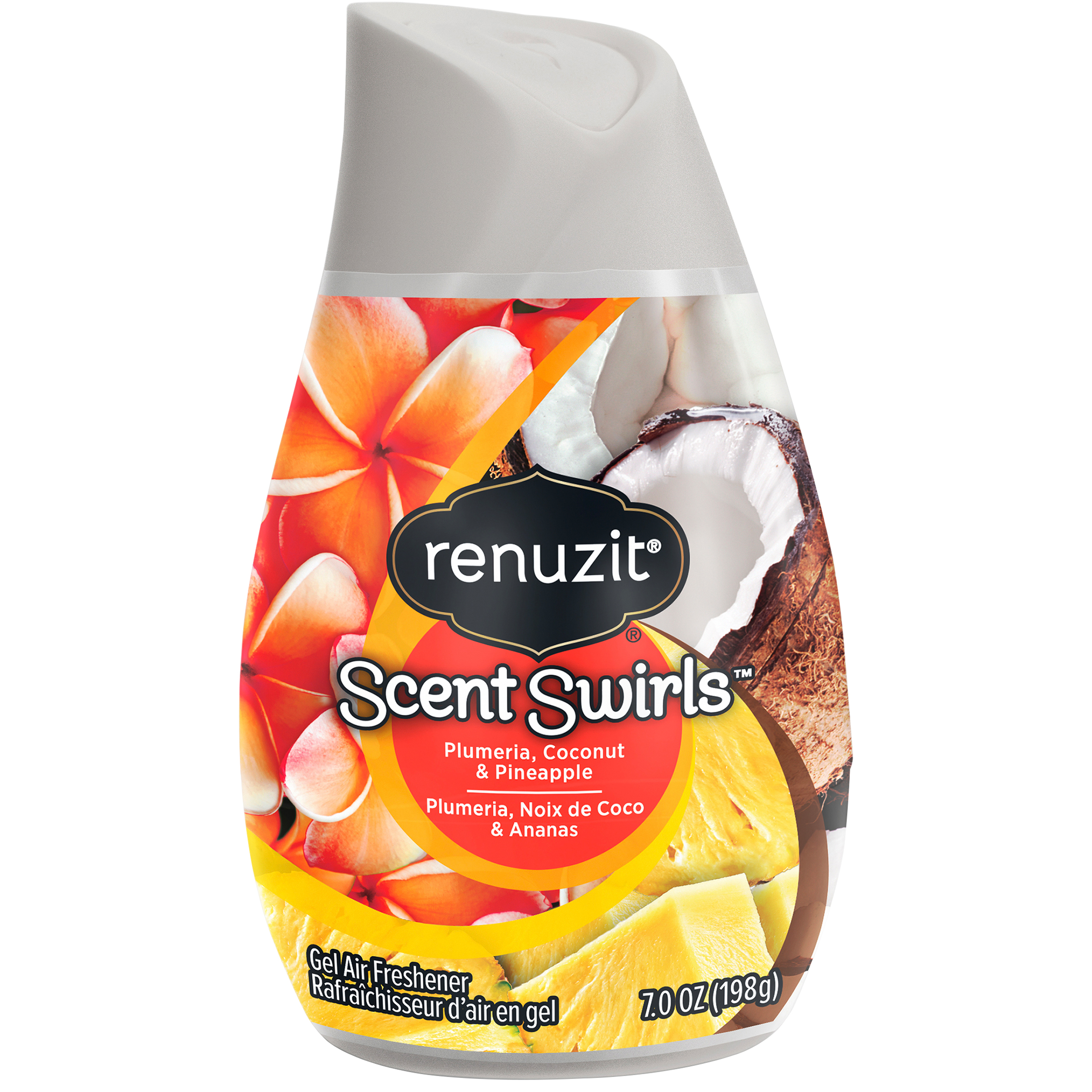 Renuzit &#174; Scent Swirls Plumeria, Coconut & Pineapple Gel Air Freshener 7.0 oz. Plastic Container
