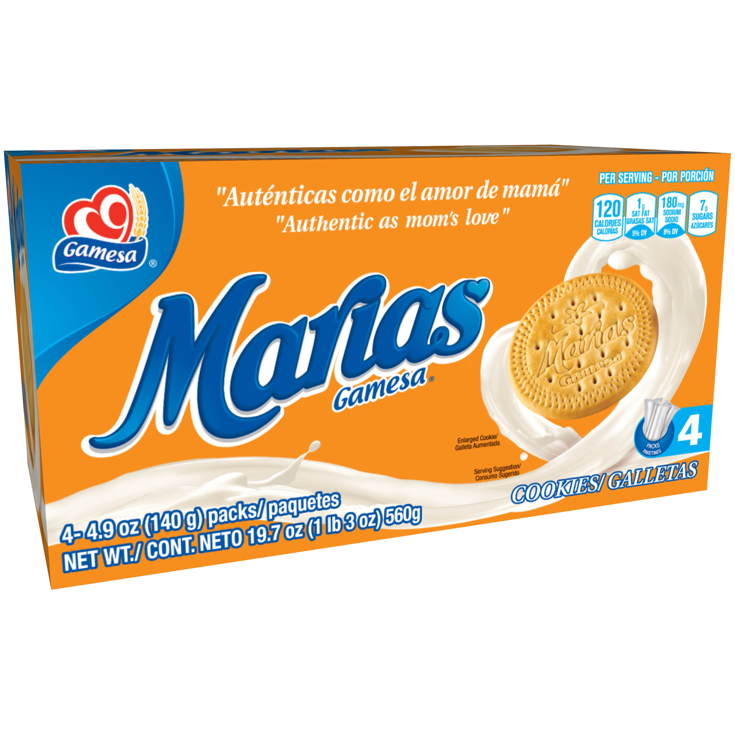 Gamesa Marias Cookies, 4 packs [19.75 oz (1 lb 3.75 oz) 560 g]