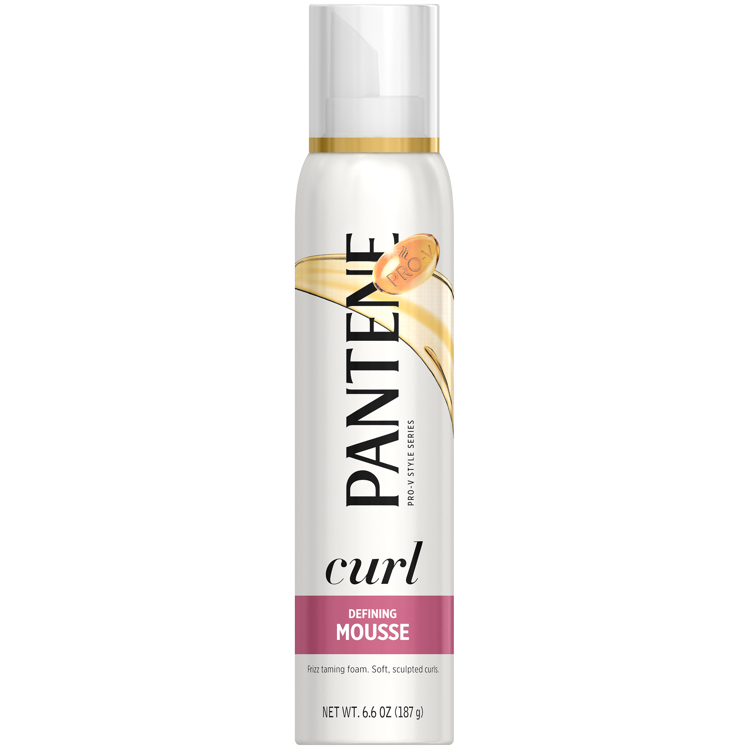 Pantene Pro-V Curly Hair Style Mousse, Curl Defining ...