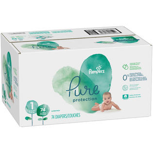 Pampers Pure Protection Newborn Diapers Size 1 74 Count