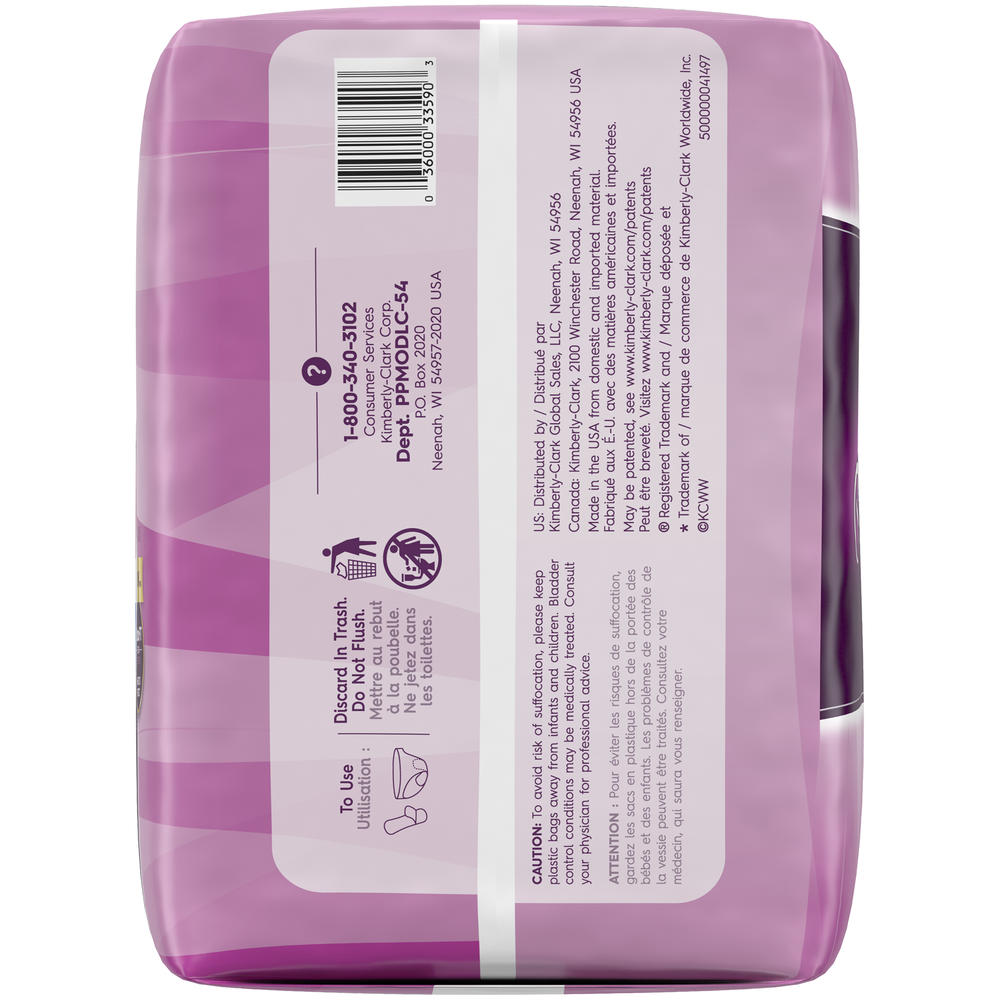 Poise &#174; Moderate Absorbency Incontinence Pads, Long Length