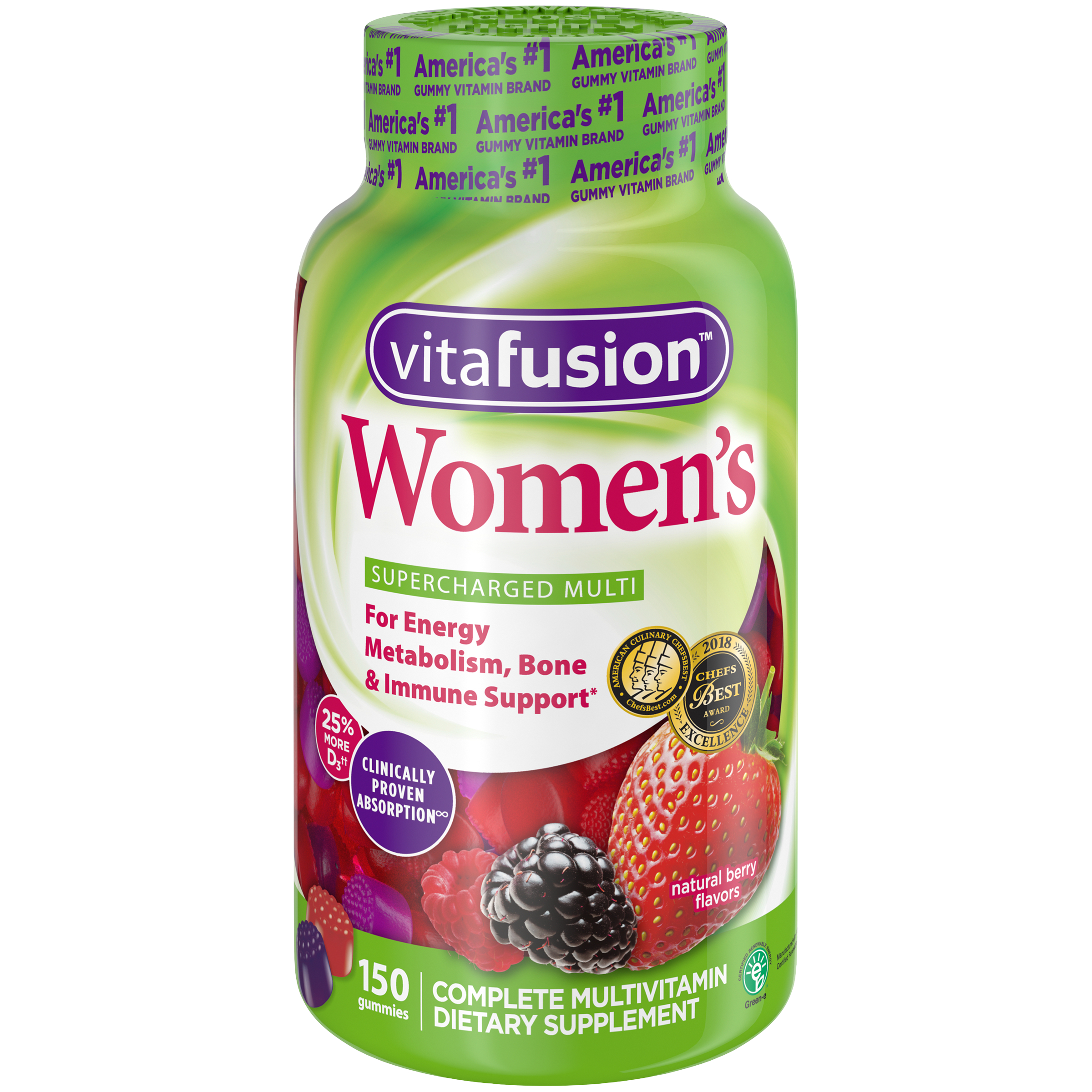 Church & Dwight Vitafusion Women’s Berry Flavor Supercharged Multi Gummies Church & Dwight Vitafusion Women’s Berry Flavor Supercharged Multi Gummies