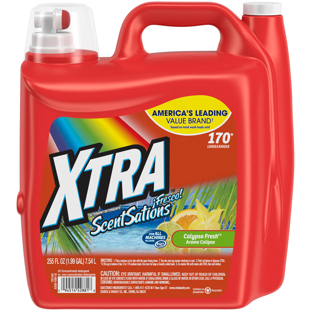 Xtra &#8482; ScentSations Calypso Fresh&#8482; Laundry Detergent 255 fl. oz. Jug