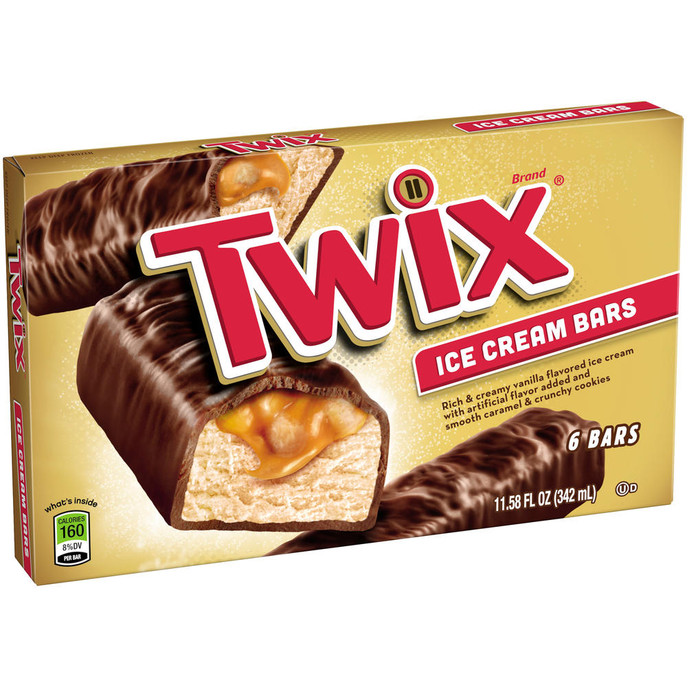 Twix Ice Cream Bars, 6 - 1.9 fl oz (56 ml) bars [11.4 fl oz (336 ml)]
