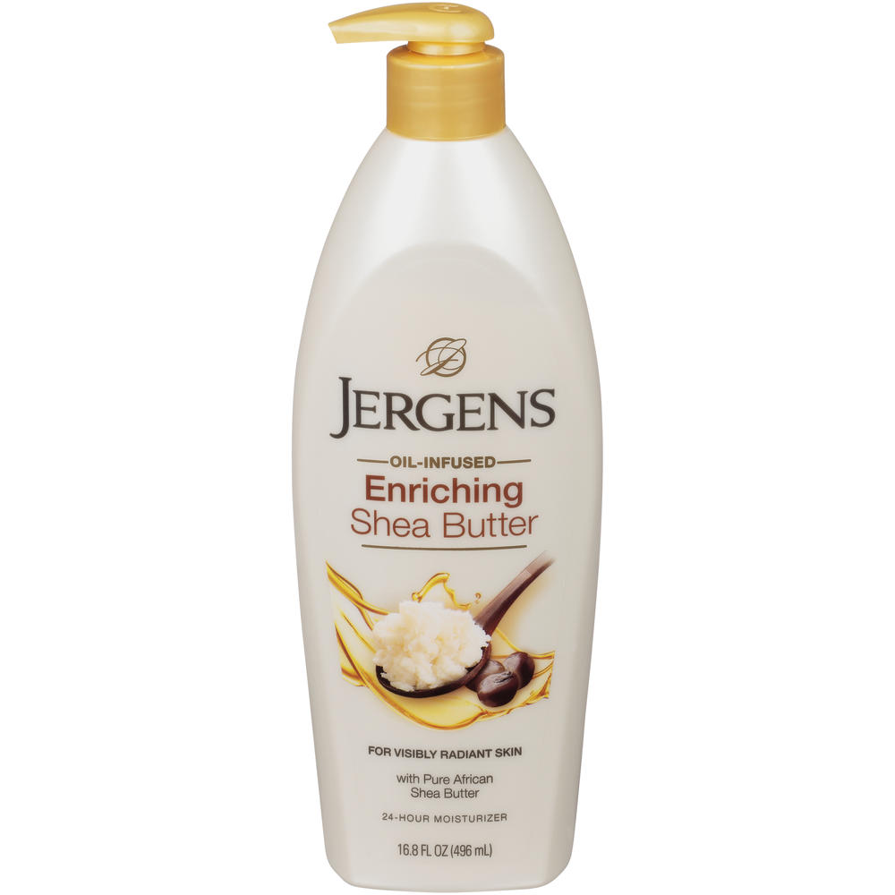 Jergens Skin Enriching Moisturizer, Shea Butter, 16.8 fl oz (496 ml)
