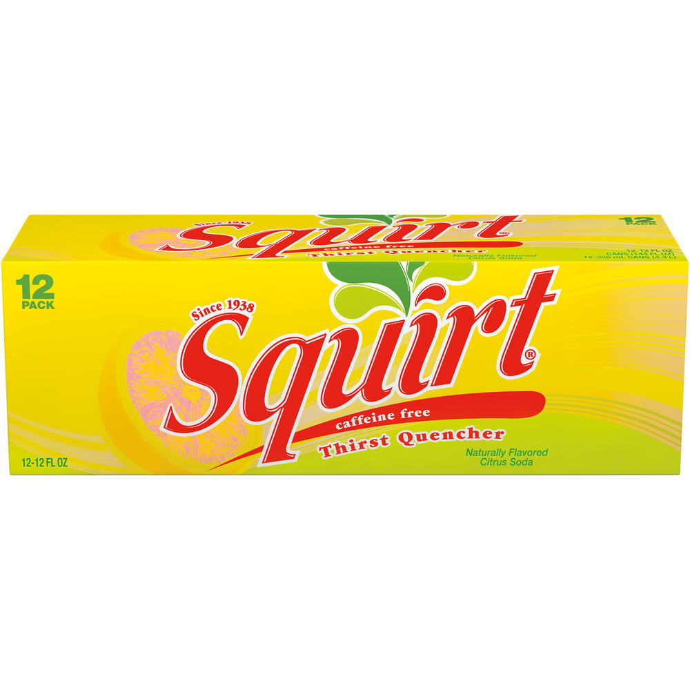 Squirt Soda, Citrus Burst, Cool Pack, 12 - 12 fl oz (355 ml) cans [144 fl oz (4.3 lt)]