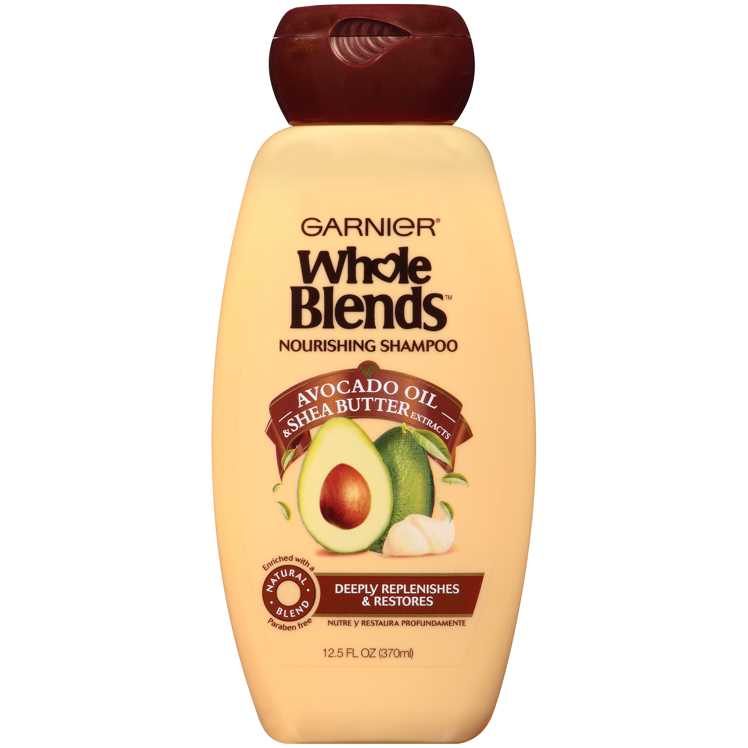 Garnier Whole Blends&#8482; Avocado Oil & Shea Butter Extracts Nourishing Shampoo 12.5 fl. oz. Bottle