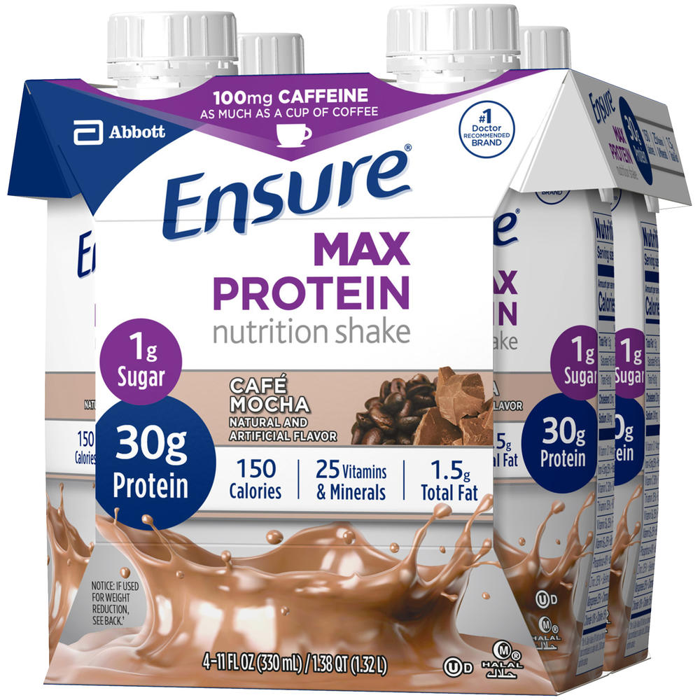 Ensure  Max Protein Nutrition Shake Cafe Mocha Ready-to-Drink 11 fl oz Bottles