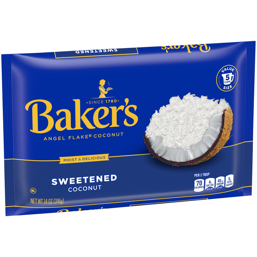 Baker's Coconut, Sweetened, Angel Flake, 14 oz (396 g)