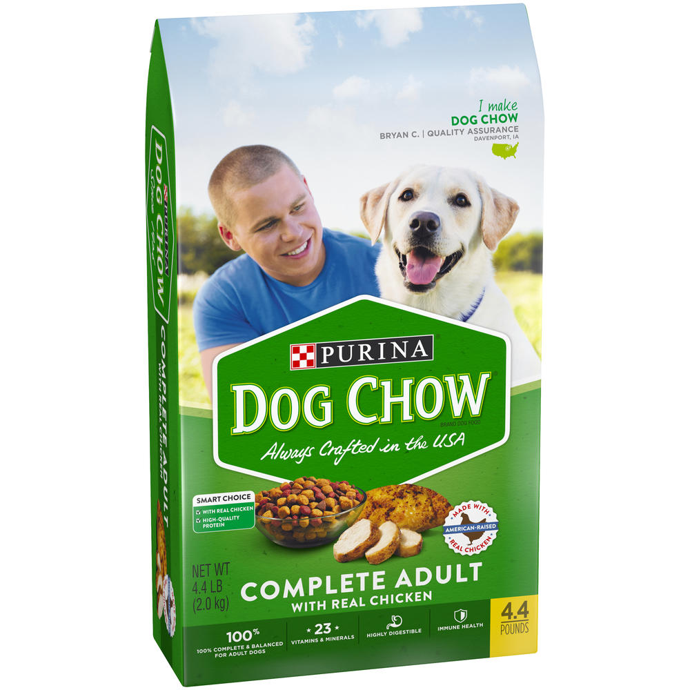Purina Dog Chow Brand Dog Food Complete & Balanced 4.4 lb. Bag