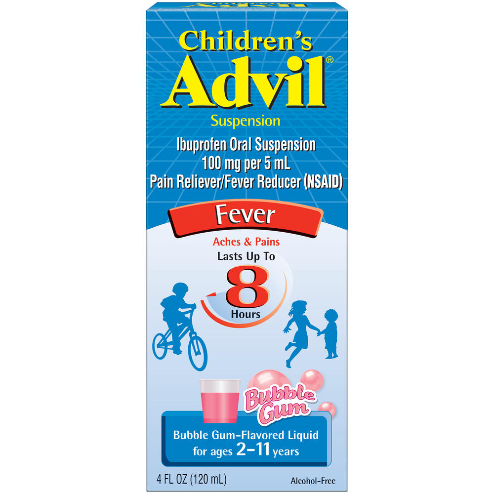 Children's Advil Suspension Bubble Gum4 oz