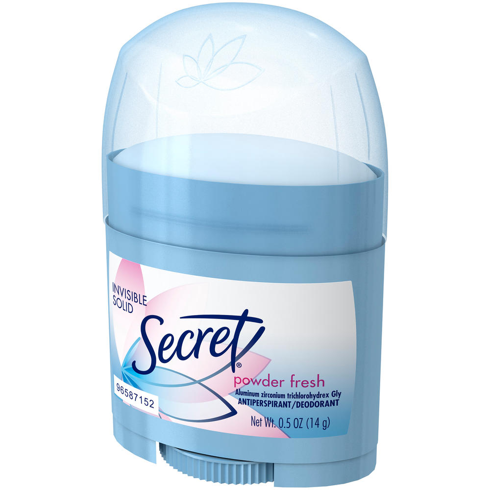 Anti-Perspirant/Deodorant, Invisible Solid, Powder Fresh, 0.5 oz (14 g)