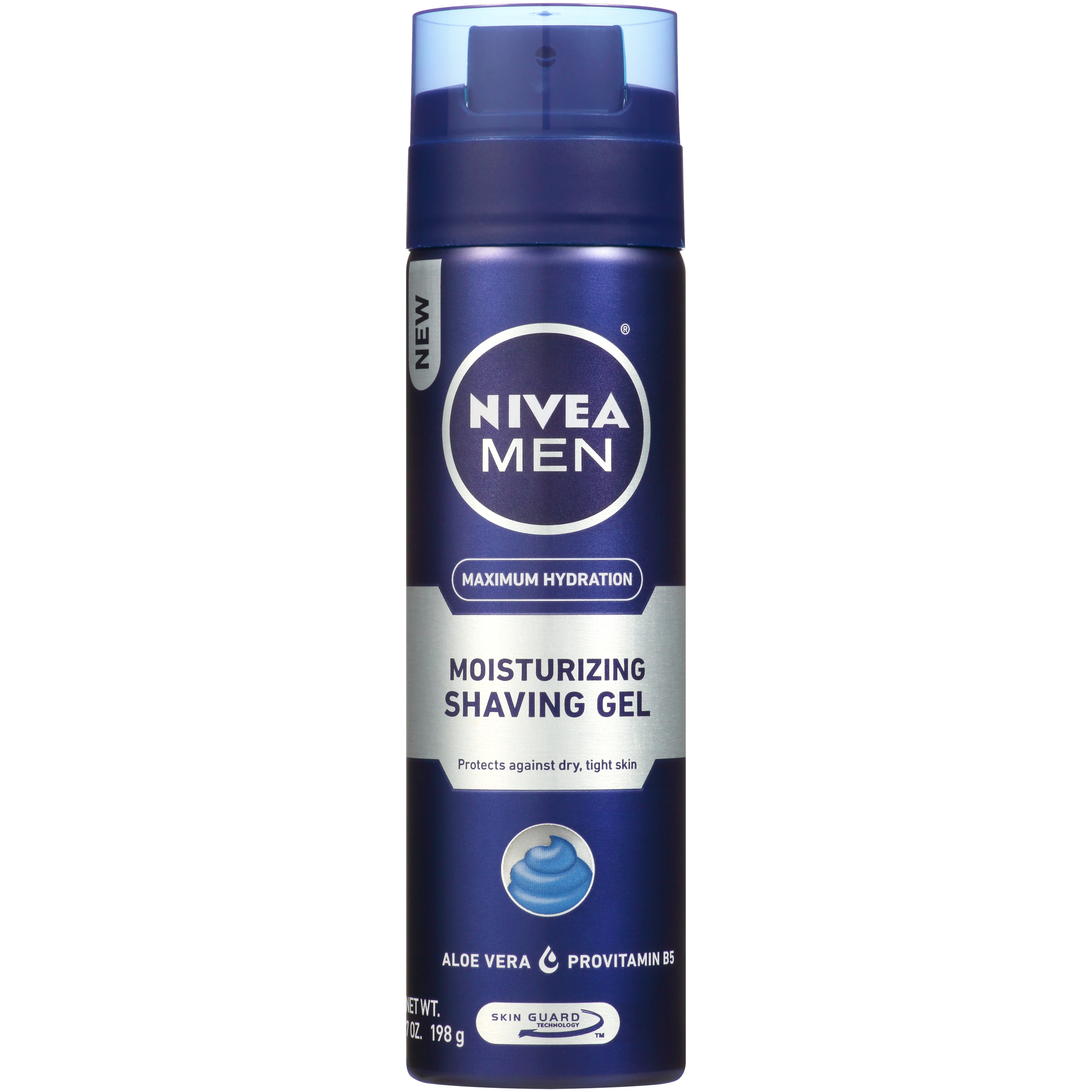 Nivea For Men/Skin Essentials Moisturizing Shaving Gel, Normal to Dry Skin, 7 oz (198 g)