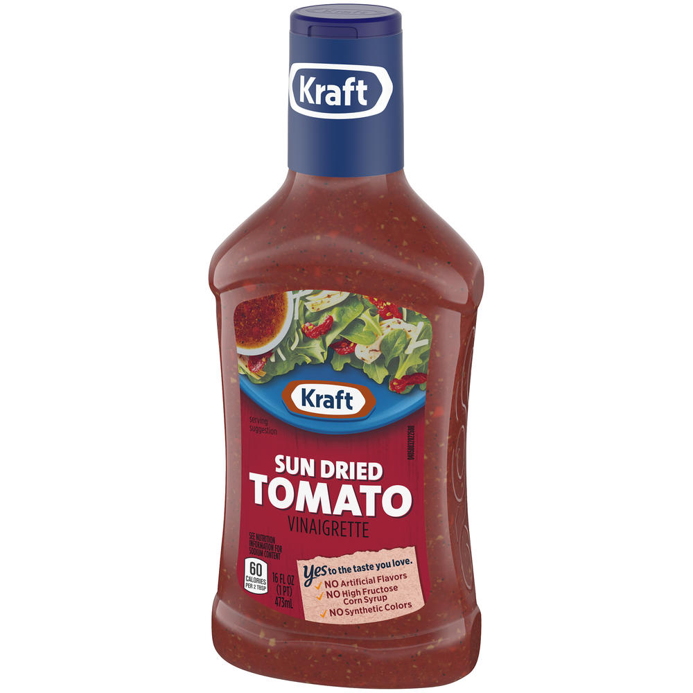 Kraft Dressing & Marinade, Sun Dried Tomato Vinaigrette, 16 fl oz (1 pt) 473 ml