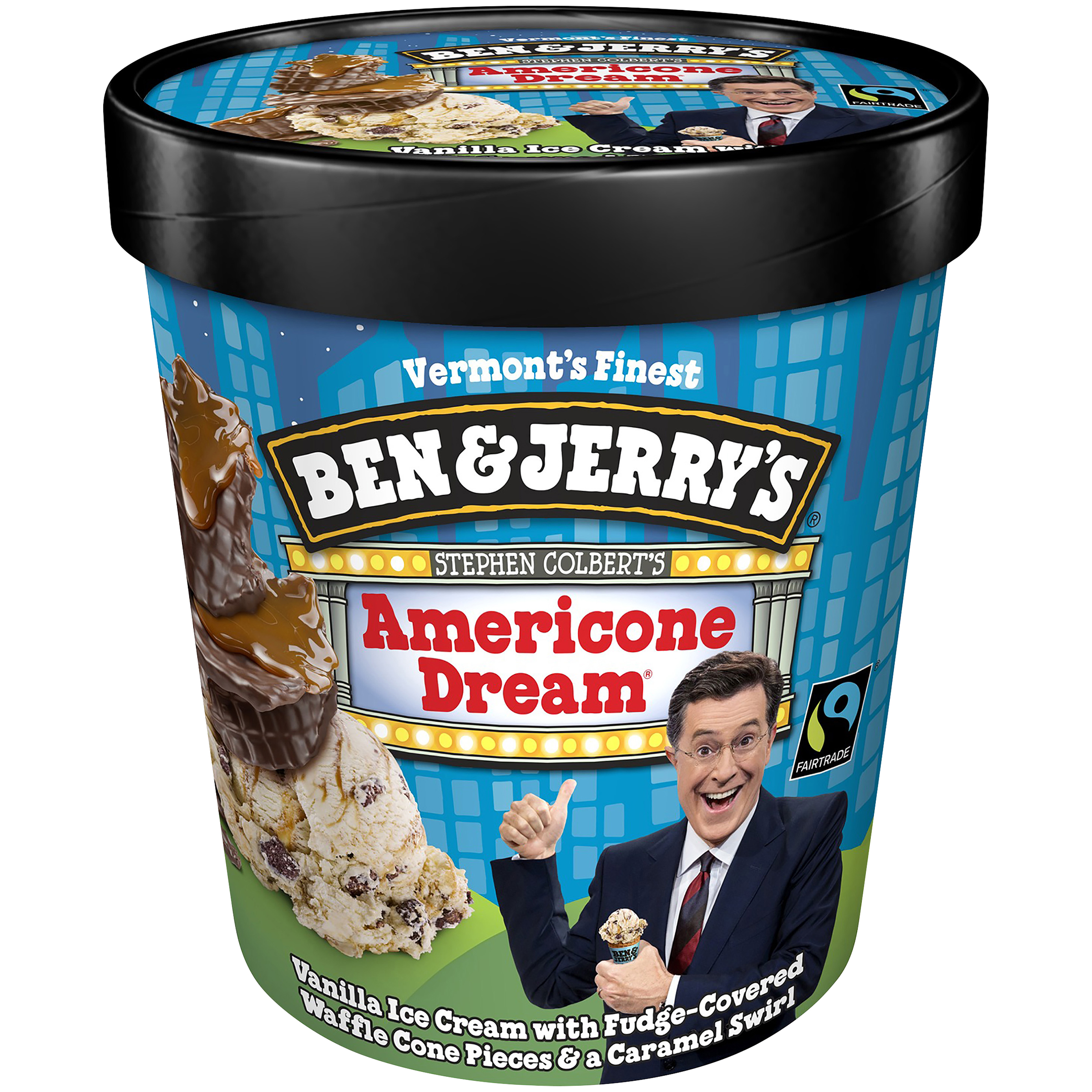 Ben & Jerry's Ice Cream, Stephen Colbert's Americone Dream, 1 pint (473 ml)
