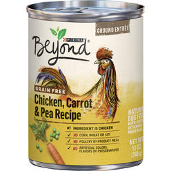Purina Beyond Natural Wet Dog Food Pate, Grain Free Chicken Carrot & Pea Recipe Ground Entree - (12) 13 oz. Cans