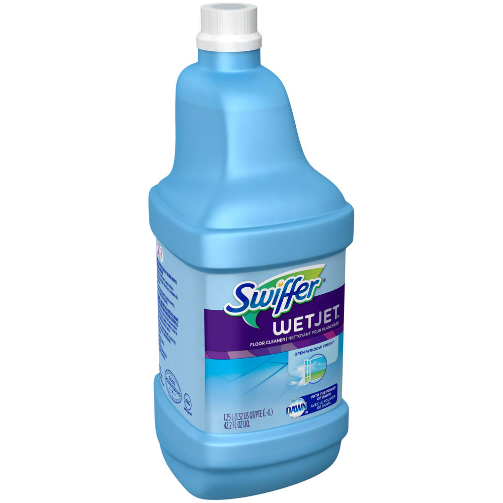 Swiffer WetJet Multi-Purpose Cleaner Refill, Open Window Fresh Scent, 42.2 fl oz (1.32 qt) 1.25 lt