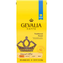 Gevalia Traditional Mild Roast Ground Coffee (12 oz Bag)