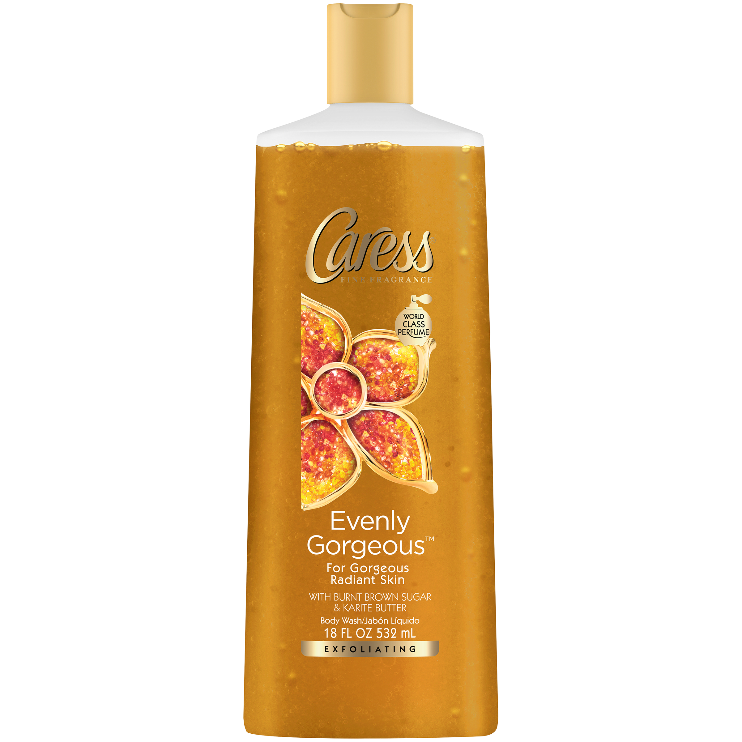 Caress Evenly Body Wash, Exfoliating, 18 fl oz (532 ml) Shop