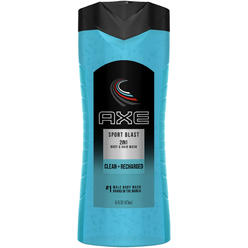 Axe Sport Blast 2 in 1 Shower Gel Plus Shampoo, 16 Fluid Ounce - 6 per case.