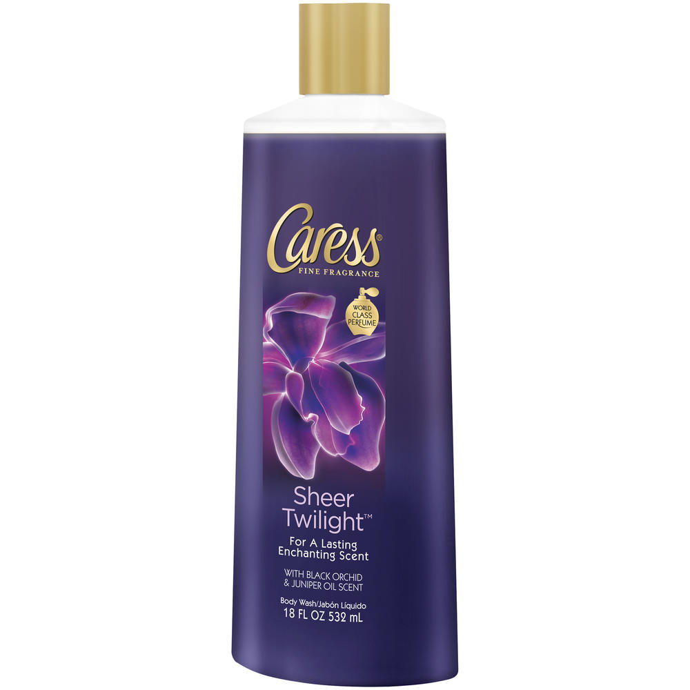 Caress Body Wash, Twilight, Black Orchid & Juniper Oil Scent, Sheer, 18