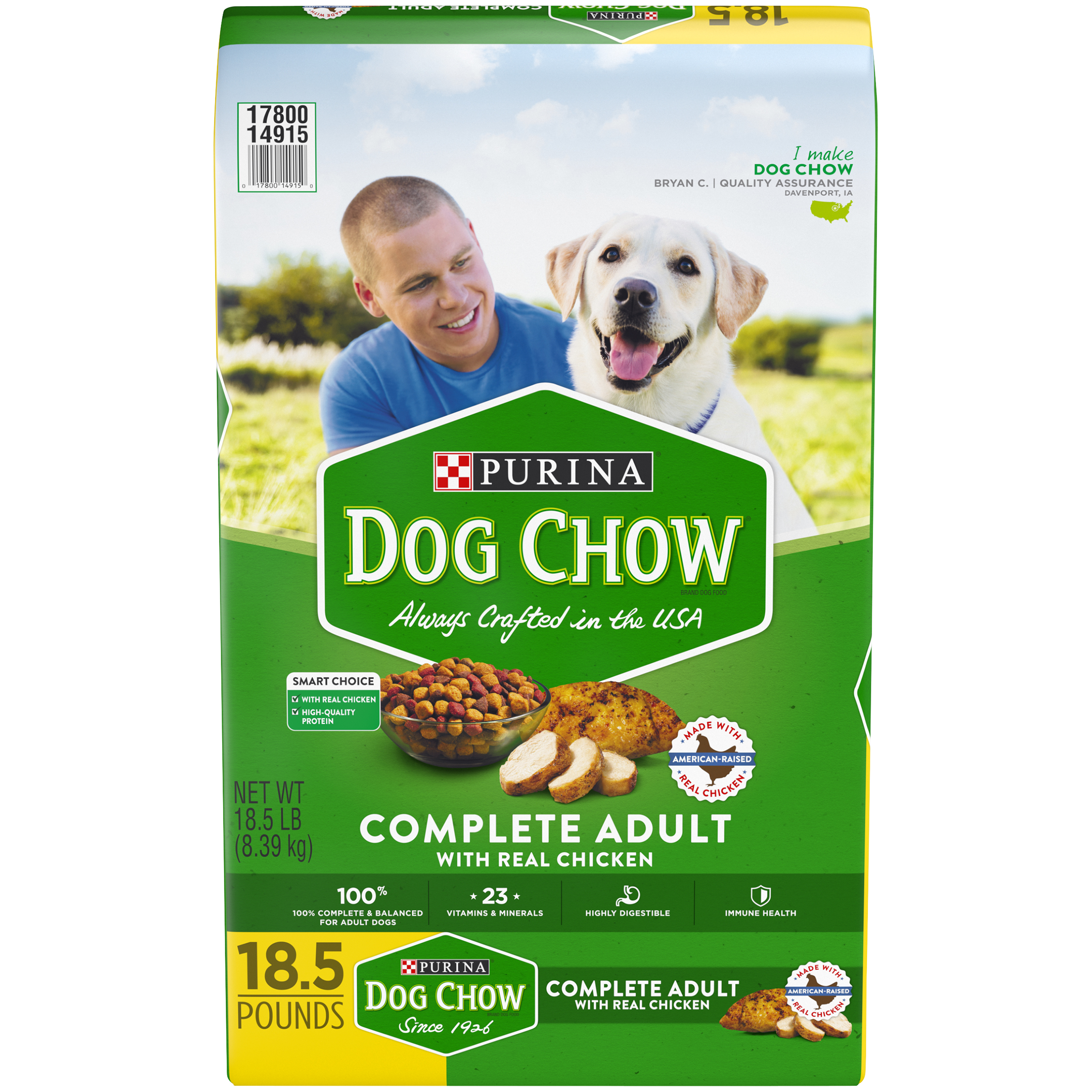 Purina Dog Chow Complete Adult Dog Food 18 5 Lb Bag